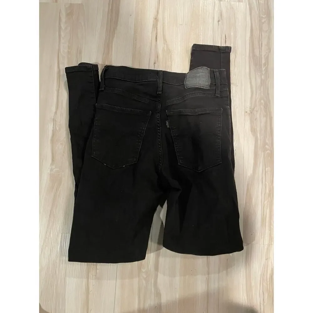Levi Strauss mile high super skinny dark jeans size 27